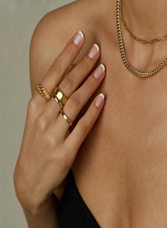 YEEZII 25 Pcs Gold Knuckle Rings Set for Women, Cute Stackable Finger Midi Rings, Dainty Gold Chunky Stacking Womens ring pack - Image 2